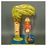Unique Art Co. Bombo Tin Litho Swinging Monkey