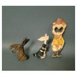 Lot of 3  Vintage Metal Bottle Openers