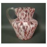 Phoenix? Cranberry Spatter Square Top Pitcher