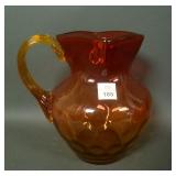 Victorian Amberina  IVT Square Top Pitcher