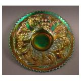 6 1/8” Fenton Pine Cone Flared Plate w/ Paneled