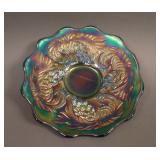 6 ¼” Fenton Pine Cone Flared Plate w/ Plain Ext.