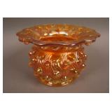 M’burg Hobnail Swirl Spittoon – Dk. Mari. (rare &