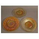 (3) Odd Imperial 6 - 6 ½” Plates; Soda Gold,