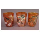 (3) Enameled Magnolia Tumblers – Mari. ( 3 for 1