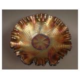 8 ½” Fenton Ribbon Tie Bowl w/ 3 in 1 Edge –