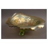 Fenton Horsehead Medallion ftd. J.I.P Bowl – Lime