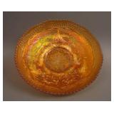 9 1/8” Fenton Two Flowers ball ftd. I.C. Shaped