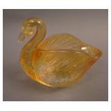 Maker (?) Pastel Swan Open Salt – Lt. Mari.