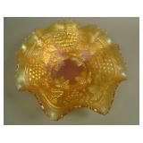 11” N G&C Large 8 Ruffled Bowl w/ Basketweave