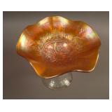N Hearts and Flowers Stemmed 6 Ruffled Compote w/