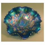 8 7/8” N Good Luck 8 Ruffled Bowl w/ Ribbed Ext.