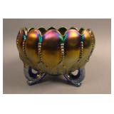 N Leaf and Beads ftd. Rose Bowl – Blue (scarce;