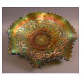 10 1/8” N Wishbone 8 Ruffled Bowl w/ Basketweave