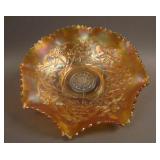 9 ¾” N Wishbone 8 Ruffled Bowl w/ Basketweave