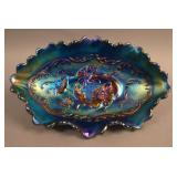 N Poppy Oval Ruffled Relish Tray w/ Ribbed Ext. –