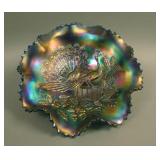 8 5/8” N Peacocks 8 Ruffled Bowl w/ Ribbed Ext. –