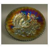 9” N Peacocks Plate w/ Ribbed Ext. – Purple