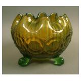 N Beaded Cable ftd. Ruffled Rose Bowl w/ Ribbed