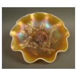 8 ¾” Dugan Apple Blossom Twigs 10 Ruffled Bowl w/