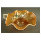 Dugan Holly Whirl Ruffled Handled Gravy Boat – P.