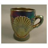 Dugan Beaded Shell Handled Mug – Purple