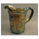 Dugan Stork in the Rushes Handled Water Pitcher –