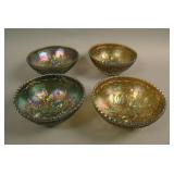 (4) 5” Imperial Open Rose Round ind. Berry Bowls