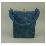Vintage Box Shaped Beaded Purse – Dark (nice