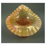 6” Tall Dugan Many Ribs Crimped J.I.P. Vase – P.