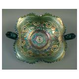 Fenton Captive Rose 4 Sided 2 Handled Bon Bon –