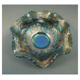 5 5/8” Fenton Little Fishes 6 Ruffled ftd. Sauce –