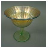 Fenton Holly Stemmed Round Flared Compote –