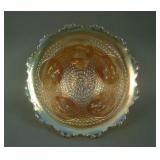 7” Fenton Horsehead Medallion ftd. Flared Bowl –