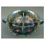 Fenton Two Fruits Round 2 Handled Bon Bon – Blue