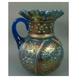 Fenton Bouquet Bulbous Handled Water Pitcher –