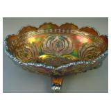 Fenton Lg. ftd. Oval Thistle Banana Boat –