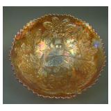 7 ½” Fenton Peacock at the Urn Deep Round Flared