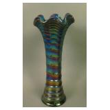 11” Tall x 3 3/8” Base Imperial Ripple Swung Vase