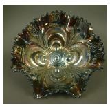 7 ½” Imperial Embossed Scroll 8 Ruffled Bowl –