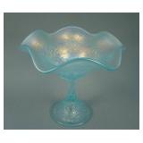 N Heart and Flowers Stemmed 6 Ruffled Compote w/