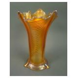 7 ¼” Tall N Drapery Swung Vase – Dk. Mari.