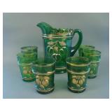 N Peach 7 pc. Water Set – Crystal Green/ Gold (not