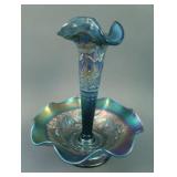 N Wishbone Single Lily Epergne w/ Basketweave Ext.