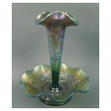 N Wishbone Single Lily Epergne w/ Basketweave Ext.