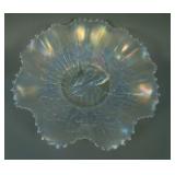 9” N Peacocks 8 Ruffled Bowl w/ Ribbed Ext. –