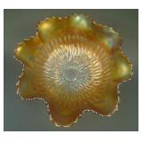 7 ¾” N Sunflower Deep 8 Ruffled Bowl w/ Meander