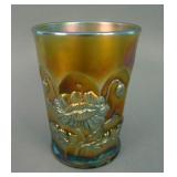 N Oriental Poppy Tumbler – Green (has manuf. check