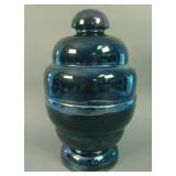 Unusual Czech 10 pc. Covered Liquor Set – Amethyst