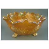 Fenton Orange Tree Lg. ftd. Ruffled Fruit Bowl –